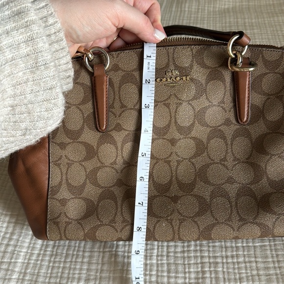 Coach Christie Carryall Signature Khaki Brown - Picture 7 of 17